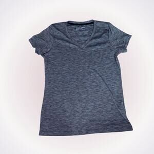 Under Armour black and gray heathered heat gear short sleeve t-shirt | Sz M